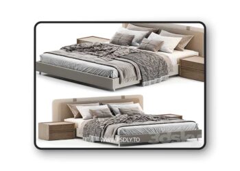 3dsky Pro - RoveConcepts Abigail Bed 3D Model