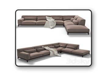 3dsky Pro - Sofa Busnelli Swing 3 3D Model