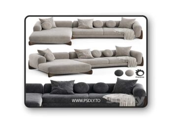 3dsky Pro - Softbay Porada Modular Sofa