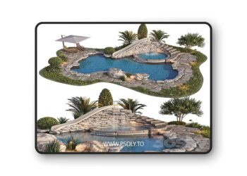 3dsky Pro - Swimming pool 7 3D Model