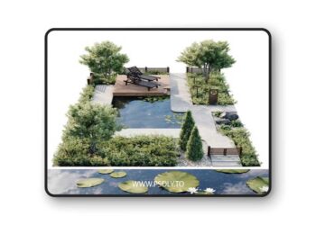 3dsky Pro - Town Square 3 3D Model