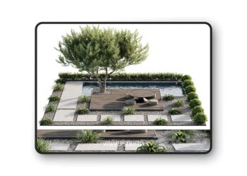 3dsky Pro - Town Square and Outdoor Plants 6 3D Model
