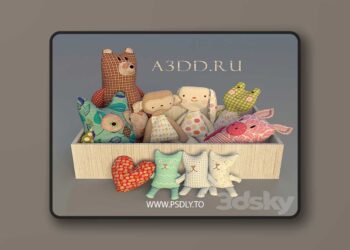 3dsky Pro - Toy Box 3 3D Model