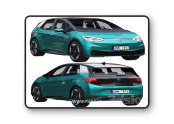 3dsky Pro - Volkswagen ID3 2021 3D Model