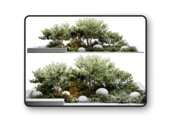 3dsky Pro - outdoor plants 3D Model