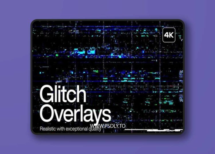 4K Glitch Overlays for Photoshop 1 4K Glitch Overlays for Photoshop