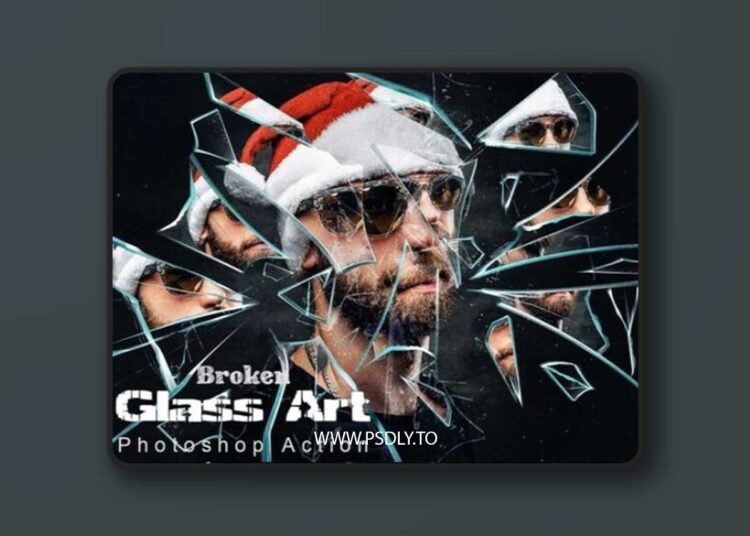 Broken Glass Art Photoshop Action 1 Broken Glass Art Photoshop Action