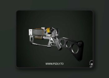 CGTrader - Fallout AER9 Laser Rifle 3D Model