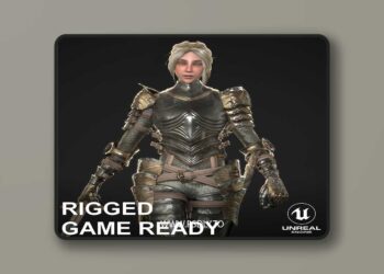 CGTrader - Female Knight Character