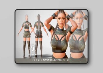 Cgtrader - Female Warrior 3D Model