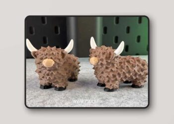 Highland Cow 3d Print Model