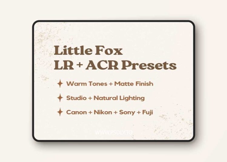 Jessica G - Little Fox Lightroom Presets 1 Jessica G - Little Fox Lightroom Presets