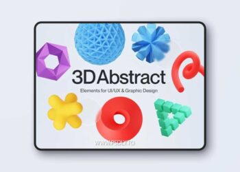 Shapely - Abstract Shape 3D Icon Set Model 92154355