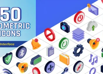Videohive - Isometric Icons User Interface - 57685197