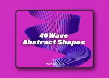 Wave Abstract Shapes - Transparent PNG