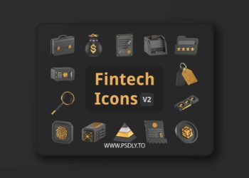 intech 3D Icons Pack Vol. 2 Ui8.net