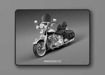 3D Model of Harley Davidson Springer FLSTS Heritage 2013