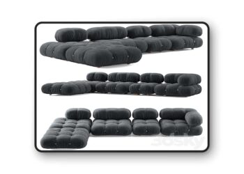 3dsky Pro - B&B Italia Camaleonda Sofa Composition 1 3D Model