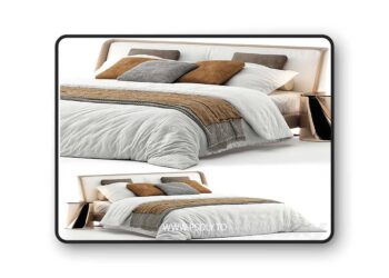 3dsky Pro - Bed minotti spencer 3D Model