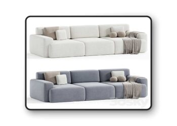 3dsky Pro - Bonent Sofa Velvet Eclipse