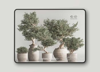 3dsky Pro - Indoor Plant Set 53 3D Model