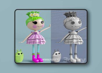 3dsky Pro - Lalaloopsy doll with bukashechkoy
