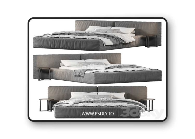 3dsky Pro - Marlow bed 3D Model 1 3dsky Pro - Marlow bed 3D Model