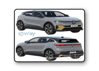 3dsky Pro - Renault Megane E-Tech 3D Model