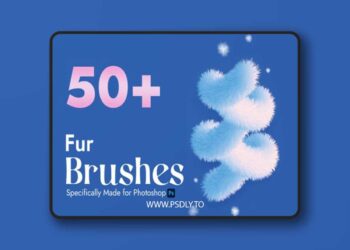 50+ Realistic Fur Brushes Pack for Photoshop