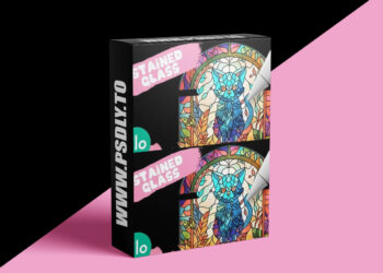 Art With Flo - Stained Glass Cat