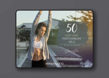 Artstation - 50 Light Leaks Photo Overlays - Vol. 3