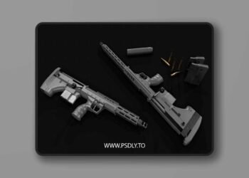 CGTrader - Desert Tech SRS-A2 Bullpup Sniper Rifle