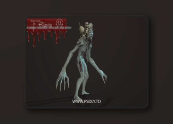 CGTrader - mutant3 humanoid running