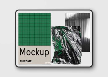 CreativeMarket - CHROME - Foil Stationary Mockup - 3386783 3 CreativeMarket - CHROME - Foil Stationary Mockup - 3386783