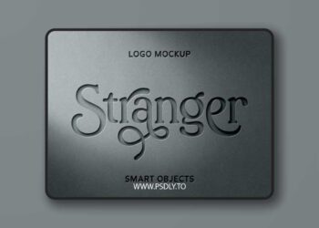 Cut-Out Paper Logo PSD Mockup Template