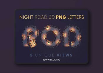 Deeezy - Night Road - 3D Lettering