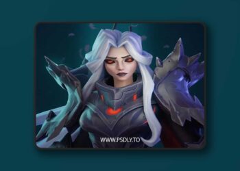 Fantasy Girl Low-poly 3D Model