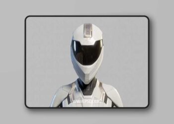 Female Sci Fi Soldier Low-poly 3D Model