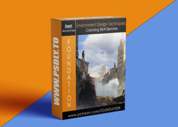 Foundation Patreon - Environment Design Techniques: Colorizing B&W Sketches with Michael Shinde