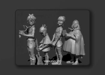 GORILLAZ 3d Print Model