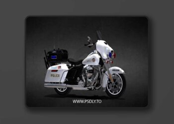 Harley-Davidson FLHTP-Electra Glide Police L.A. 3d Model