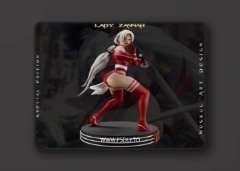 Lady Zannah (Zealot) Wildcats – DC Comics – 3D Print Model