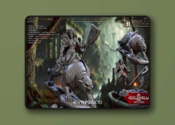 Leona Stygephonos – Panther Rider – 3D Print