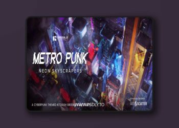 Metropunk Neon Skyscrapers - Cyberpunk Kitbash Greeble Assets