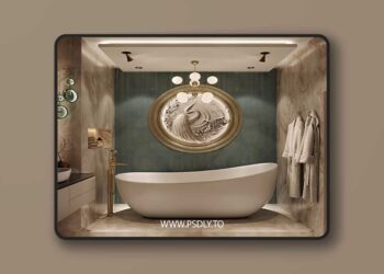 Minimalist bedroom 100 - 3D Scene 3D Model