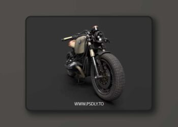Motorcycle 3D model Low-poly 3D Model