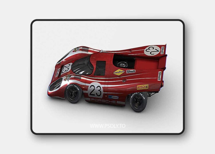Porsche 917k LM Red 3d Model 1 Porsche 917k LM Red 3d Model