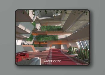 SE Futuristic Hall Props Poser