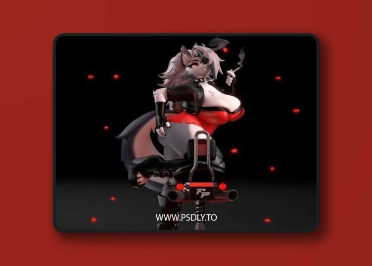 Smoking Loona Leg On Chair – 3D Print 1 Smoking Loona Leg On Chair – 3D Print