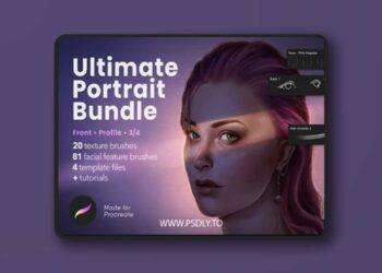 Ultimate Portrait Bundle - Soulful Faces Brushes & Swatches for Procreate